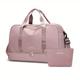 Women's Handbag Tote Gym Bag Duffle Bag Fluffy Bag Oxford Cloth Outdoor Travel Zipper Large Capacity Solid Color Black Pink Dark Pink