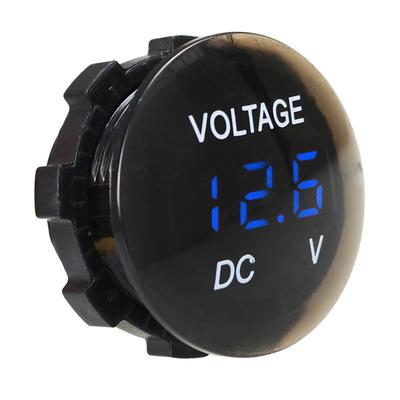 DC 12V-24V Digital Panel Digital Display Voltmeter Socket Meter Waterproof and Dustproof for Truck Car Motorcycle SUV Boat ATV Refit Accessories