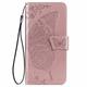 Phone Case For Samsung Galaxy S24 S22 S22 Plus Ultra S10 Plus S20 Samsung Note 10 Lite Full Body Case Portable Dustproof with Wrist Strap Butterfly Solid Colored PU Leather