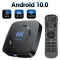 Tv-box 6k Smart Tv Box Media Player Hd 3d Netwerk Digitale Ondersteuning 2.4g 5g Wifi Wlan Youtube Voice Assistant Set Top Box 2G16G