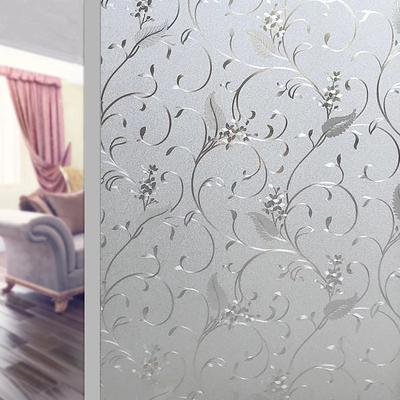 Window Covering Flowering Vine Film Static Privacy Decoration Self Adhesive for UV Blocking Heat Control Glass Window Stickers 100X45CM