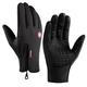 Winter Gloves Touch Screen Warm Gloves Cold Weather Windproof Cycling Driving Riding Bike Telefingers Thermal Gloves Non-Slip Silicone Gel Adjustable Full Finger Mittens