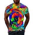 Men's Plus Size T shirt Tee Big and Tall Graphic Crew Neck Print Short Sleeve Summer Designer Classic Casual Big and Tall Daily Sports Tops
