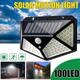 Solar Wall Lights Outdoor 100LEDs 3 Modes 270 Lighting Angle Solar Motion Sensor Outdoor Lamp IP65 Waterproof Light Control Solar Wall Lamp Suitable for Garage Fence Deck Courtyard