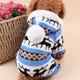 Dog Coat,Dog Hoodie Jumpsuit Pajamas Reindeer Keep Warm Carnival Winter Dog Clothes Puppy Clothes Dog Outfits Blue Pink Brown Costume Polar Fleece S M L XL XXL