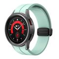 Watch Band for Samsung Galaxy Watch 6/5/4 40/44mm Watch 5 Pro 45mm Watch 4 Classic 42/46mm Watch 6 Classic 43/47mm Silicone Replacement Strap Magnetic Clasp Waterproof Adjustable Sport Band