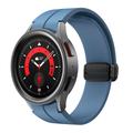 Watch Band for Samsung Galaxy Watch 6/5/4 40/44mm Watch 5 Pro 45mm Watch 4 Classic 42/46mm Watch 6 Classic 43/47mm Silicone Replacement Strap Magnetic Clasp Waterproof Adjustable Sport Band