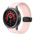 Watch Band for Samsung Galaxy Watch 6/5/4 40/44mm Watch 5 Pro 45mm Watch 4 Classic 42/46mm Watch 6 Classic 43/47mm Silicone Replacement Strap Magnetic Clasp Waterproof Adjustable Sport Band