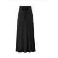 Women's Skirt Bodycon Maxi High Waist Skirts Knitting Split Ends Solid Colored Daily Date Summer Polyester Fashion Casual Navy Black Army Green Grey