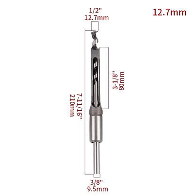 6.4-16mm Square Hole Woodworking Mortise Drill Bit Set Chisel Drill Bits Square Auger Mortising Chisel Drill Set