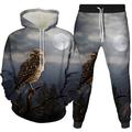 Independence Day Mens Graphic Hoodie Tracksuit Hoodies Set Black White Red Royal Blue Hooded Eagle 2 Piece Print Sports Outdoor Casual 3D Basic The Native American Purple And Pants With On Th