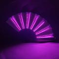 Glow Folding LED Fan Dancing Lights Night Show DJ Fluorescent Bar Night Club Party Gifts Halloween Decoration Color Changing Fan