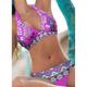 Women's Bikinis 2 Piece Sets Swimsuit Backless Halter Sexy Boho Floral Print Summer Beach Wear Bathing Suits