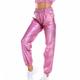 Women's Pants Cargo Pants Loose Pants Hip Hop Dance Costumes Spicy Girls Laser Holographic Shiny 1980s Silver Black Golden Pink Brown