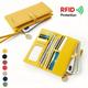 Women's Wallet Credit Card Holder Wallet PU Leather Shopping Daily Zipper Lightweight Durable Anti-Dust Solid Color Black Yellow Pink