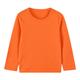 Kids Boys Cotton T shirt Tee Solid Color Long Sleeve Crewneck Children Top School Adorable Daily Spring Fall Colorful blue 7-13 Years