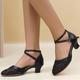 Women's Heels Wedding Shoes Modern Dance Shoes Sandals Stilettos Comfort Shoes Outdoor Daily Summer Sequin Low Heel Pointed Toe Fashion Elegant Sexy Mesh Cross Strap Black 5.5cm Black 3.5cm Blue