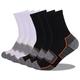 Men's 6 Pairs Socks Crew Socks Hosiery WhiteBlack Light gray dark gray Color Cotton Winter Autumn / Fall