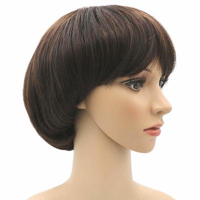 Cosplay Mushroom Wig Short Haircut With Bangs Bob Wig for Men Bowl Cut Wigs Carnival Wig