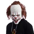 Luminescent Stephen King's It Mask Pennywise Horror Clown Joker Mask Clown Mask Festival Cosplay Costume Props(7.89.89.8) for Halloween