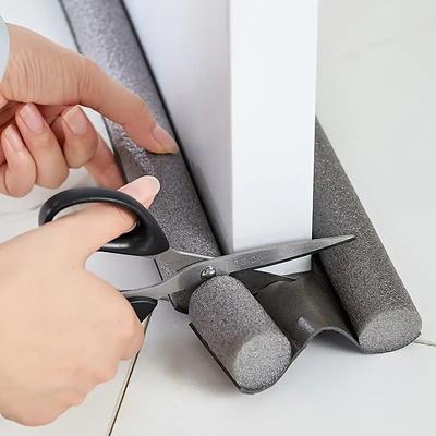 1pc Door Draft Stopper 36.6 Inch Under Door Draft Noise Blocker Black Gap Stoppers Entry Door Draft Guard For Bottom Of Doors Adjustable Twin Door Draft