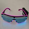Luminous Led Glasses Wireless Blinds Bouncy Creative Light-emitting Toys Electro-acoustic Bar Party Halloween Props Neon Party