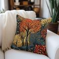 Art Forest Double Side Pillow Cover 1PC Soft Decorative Square Cushion Case Pillowcase for Bedroom Livingroom Sofa Couch Chair