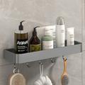 Shower Caddy Bathroom Shelves Wall Mounted Gun Grey Storage Organizer Rack Bathroom Kitchen Bathroom Hardware Pendant Bathroom Shelf Space Aluminum Shower Rack Corner Shelf Square Bath Shower Shelf