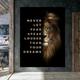 1pc Lion Motivational Wall Art Print Inspirational Quote Poster Modern Home Decor Canvas Painting Office Wall Decor No Frame