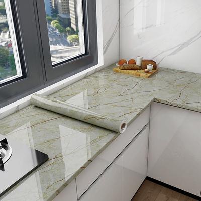 Cool Wallpapers Marble Wallpaper Wall Mural Peel Stick Sticker Self-Adhesive Oilproof High Temperature Waterproof Easily Removable Covering Kitchen Countertop Cabinet Shelf Liner 60x200cm/24x78.74