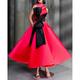 Ball Gown Color Block Celebrity Style Elegant Prom Formal Evening Birthday Dress Red Green Dress High Neck Sleeveless Ankle Length Satin with Bow(s) 2024