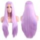 Synthetic Wig Straight Middle Part Machine Made Wig Long A1 A2 A3 A4 A5 Synthetic Hair Women's Cosplay Soft Party Blonde Pink Red Halloween Wigs
