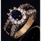 Ring Christmas Gold-Red Gold / Blue Alloy Stylish 1pc AAA Cubic Zirconia / Women's / Wedding / Gift / Daily