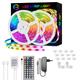 LED Strip Lights RGB 65.6ft -20M 32.8ft-10M Tape Light SMD5050 LED Strips with Remote Controller with 44 Keys IR Remote and 12V Power Supply Flexible Color Changing Apply to BedroomTV Party