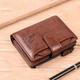 Fashion Men's Coin Purse Wallet With RFID Blocking Men's PU Leather Wallet Zipper Credit Card Holder Money Bag Wallet