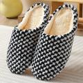 Women's Slippers Fuzzy Slippers Fluffy Slippers House Slippers Warm Slippers Home Daily Winter Flat Heel Round Toe Casual Comfort Minimalism Satin Loafer Pink dot Black and white dots coffee point