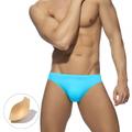 Men's Swimwear Swim Briefs Pure Color Antibacterial Leak Proof Beach Swimming Pool Fashion Simple Light Blue Black Micro-elastic