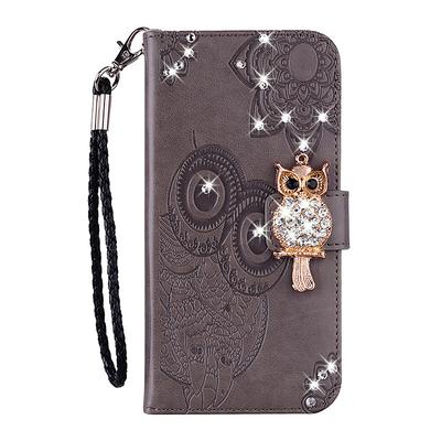 Phone Case For Samsung Galaxy S24 S23 S22 S21 S20 Plus Ultra A73 A53 A33 A72 A52 A42 S25 Ultra with Stand Holder Rhinestone Card Holder Animal PU Leather