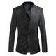 Men's Casual Blazer Regular Slim Fit Graphic Single Breasted Three-buttons Black White Burgundy No All Seasons Cotton Polyester Cotton Blend 2024