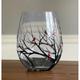 Four Seasons Tree Wine Glasses - Hand Painted Art, Spring Summer Autumn Winter Painted Wine Glasses, Seasonal Tree Art Design Colored Glasses