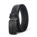 Men's Leather Belt Tactical Belt Black 1# Black 2# Cowhide Plain Daily Wear Going out Weekend