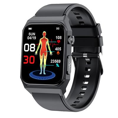 1.91 inch Cardica Blood Glucose Smart Watch ECG Monitoring Blood Pressure Body Temperature Smartwatch Men IP68 Waterproof Fitness Tracker