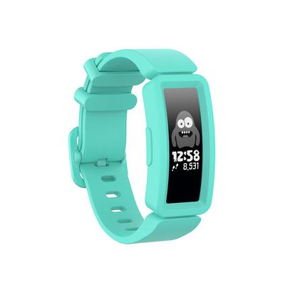 Watch Band for Fitbit Ace 2 Silicone Replacement Strap with Case Soft Breathable Sport Band Wristband