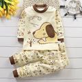 Toddler Boys 2 Pieces Pajama Set Long Sleeve AB022 AB01 AB04 Animal Cartoon Crewneck Spring Fall Daily Home 3-7 Years