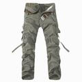 Men's Cargo Pants Cargo Trousers Trousers Tactical Patchwork Multi Pocket Chinese Style Full Length Daily Going out Basic Tactical Slim Black Army Green Inelastic