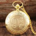 Hot Movie Extension King's Cross London 9 3/4 Platform Quartz Pocket Watch Bronze Full Hunter Necklace Pendant Clock reloj