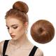 Black Hair Bun Hair Pieces for Women Girls Lady Drawstring Fake Ballet Bun Extensions Synthetic Updo Donut Chignon One Piece