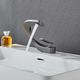 Bathroom Sink Mixer Faucet, Mono Wash Basin Single Handle Basin Taps Washroom, Monobloc Vessel Water Brass Tap Deck Mounted with Hot and Cold Hose