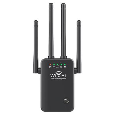 WiFi Signal Amplifier 2.4 GHz WiFi Extenders Signal Booster 300Mbps Easy Setup 4 Antenna Long Range for Home with Ethernet Port