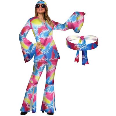 Retro Vintage Hippie 1980s Outfits Bell Bottoms Pants Abba Costume Hippie Doll Women's Masquerade Party / Evening Top